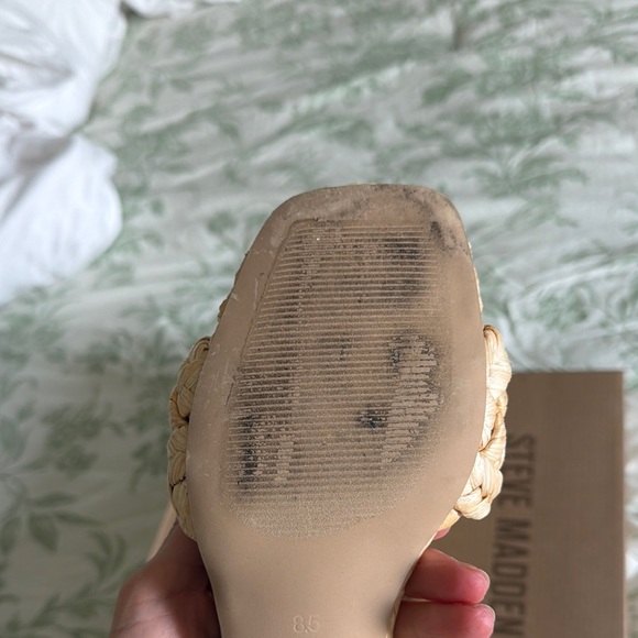 Steve Madden Women's Natural Braided Sandals - Picture 4 of 4